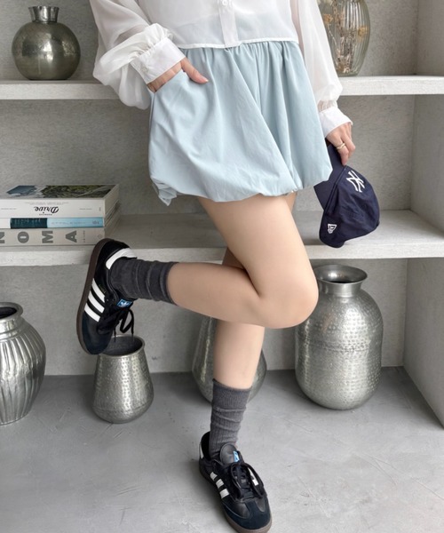 TREOVER パンツ 「3色展開」履くだけでガーリースタイルに♪ バルーン
