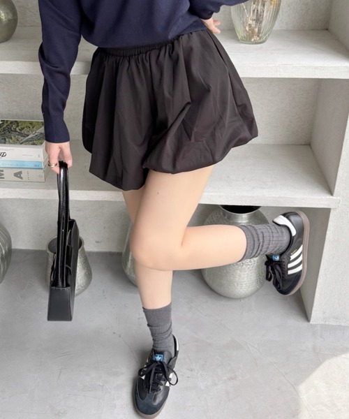 TREOVER パンツ 「3色展開」履くだけでガーリースタイルに♪ バルーン