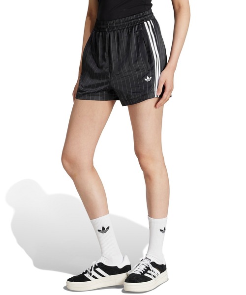 [ADIDAS] ショートパンツ ピンストライプ サテン (2color) adidas パンツ PIN-STRIPE SATIN SHORTS / アディダス ピン