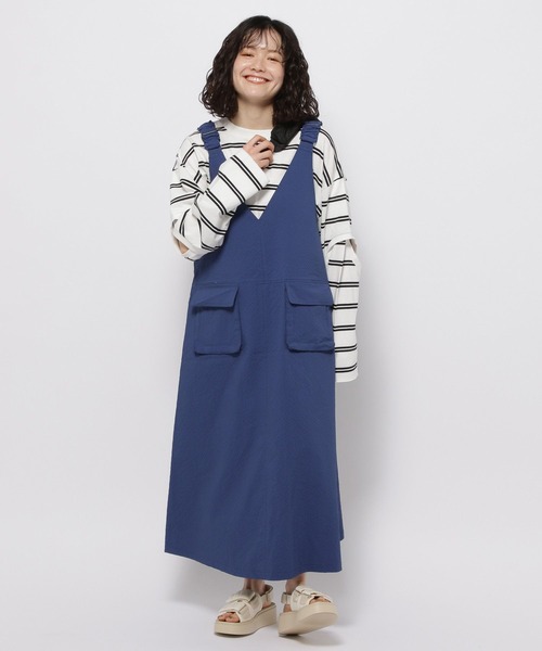 niko and… 「niko and」 サロペットスカート LARGE グレー
