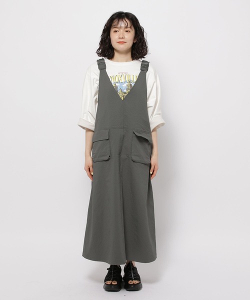 niko and… 「niko and」 サロペットスカート LARGE グレー