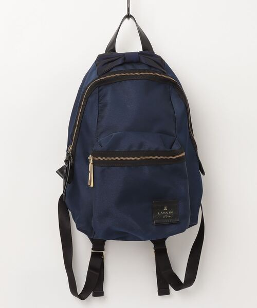 LANVIN COLLECTION ネイビー リュック LANVIN en Bleu 「LANVIN Bleu」 ワンポイントリュック