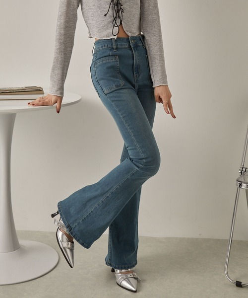 NuNuNa ジーンズ デニム デニムパンツ 「NuNuNa」ハイウエスト