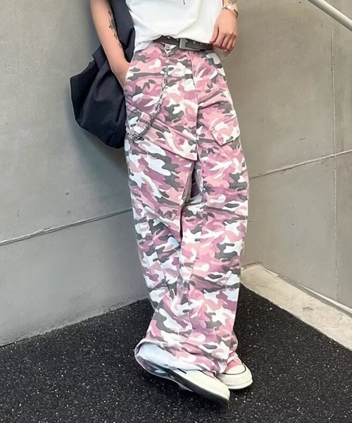 Ressaca（レサーカ） カーゴパンツ ワイドシルエットピンク