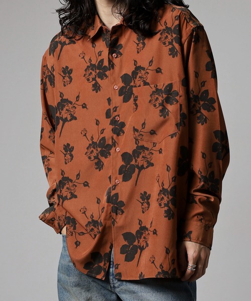 【最終値下げ】25最新作！BANKS ALL OVER PAISLY 新品 BANKS シャツ JOURNAL ALL OVER FLOWER LS SHIRT オールオーバー