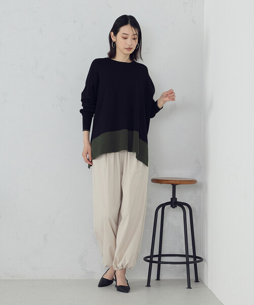 コムコム　レディース　ニット　XS セール】 ランダムリブ ハイネックニット （ニット・セーター）｜COMME