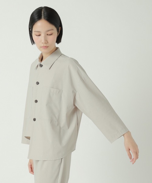 ZUCCa（ズッカ） ブラウス シャツ ストレッチナイロントリコット