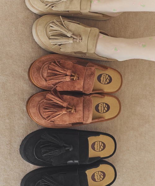 SHAKA（シャカ） ローファー SHAKA TASSEL LOAFER MULE PLATFORM
