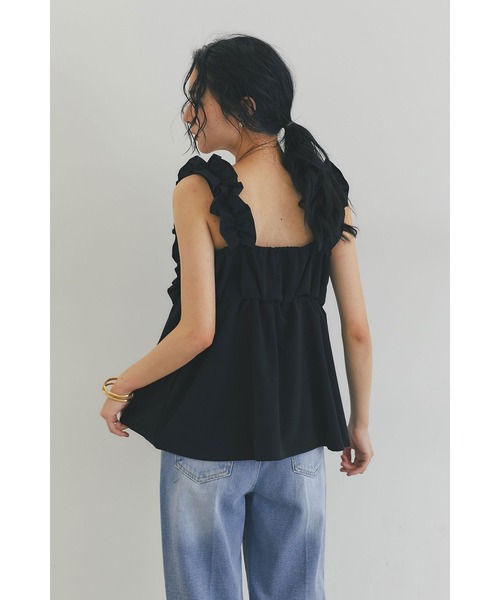 &. NOSTALGIA（ノスタルジア） tシャツ カットジョーゼットフリル