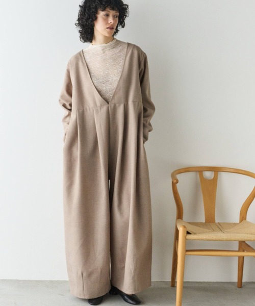 Libra Cue（リブラ キュー） サロペット オーバーオール ロング