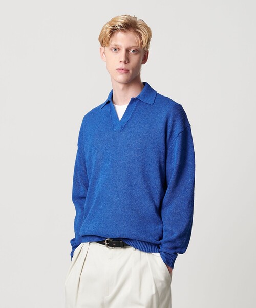 H BEAUTY&YOUTH 24AW レインボー スパーク ニット ユニセックス)ハードボタンカラーニット | ファッション通販サイト NUGU