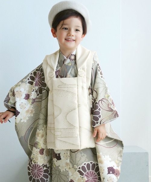 utatane 着物 七五三3歳用被布コートセット 男の子 ひよこ商店