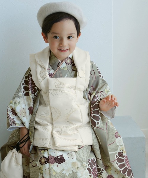 【お値下げ中】七五三　男の子　３歳　被布セット　utatane ひよこ商店 utatane 着物 七五三3歳用被布コートセット 男の子 ひよこ商店