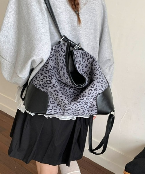 gossip!ロサンゼルス ショルダーバッグ バッグ Y2Kレオパード柄2WAY