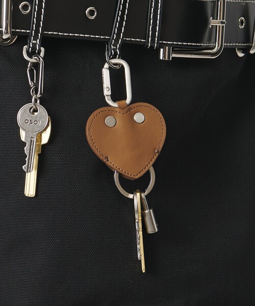 キーケース 「別注」「OSOI」ハートフラット キーリング : ZOZOTOWN