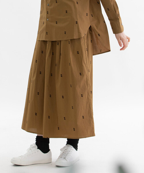 nop de nod（ノップドゥノッド） スカート フロッキースワンブロード