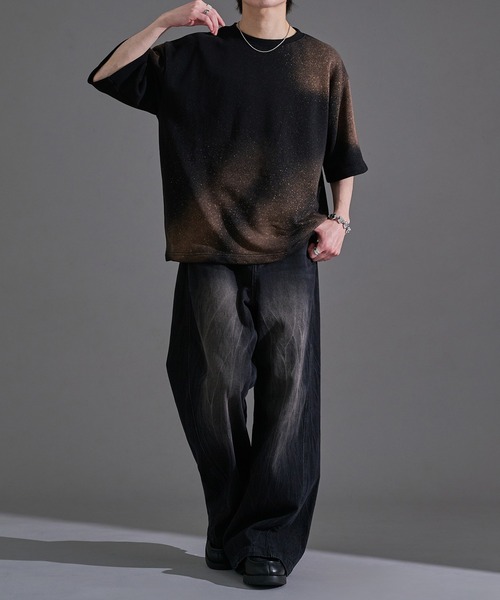 「epnok」 半袖Tシャツ SMALL ブラック メンズ_画像4