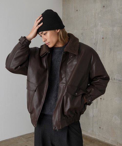 ROENレザーブルゾン　52 00028424-01.jpg