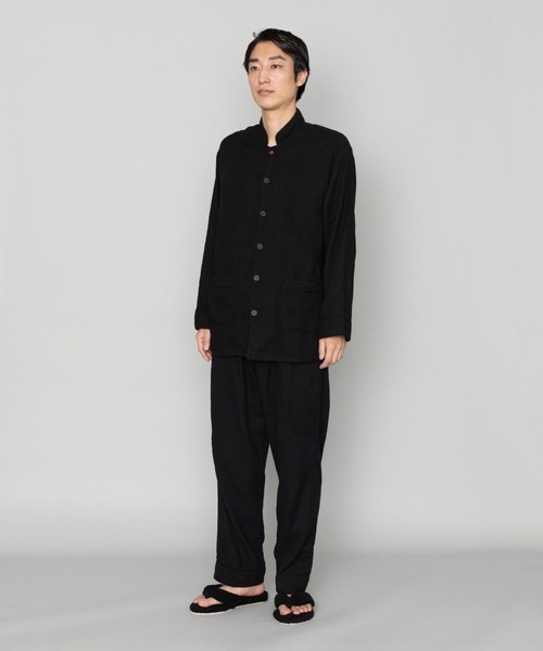 【ワタフク】京都紋付 御黒染司×TemasKYOTO ３点 kuros'（クロス） パジャマ ルームウェア 「kuros'別注」御黒染司 京都