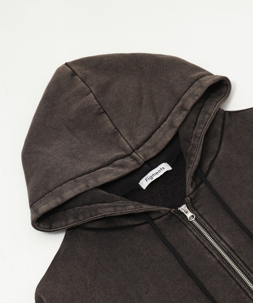 パーカー ハードウォッシュ裏起毛Wジップパーカー レディース メンズ