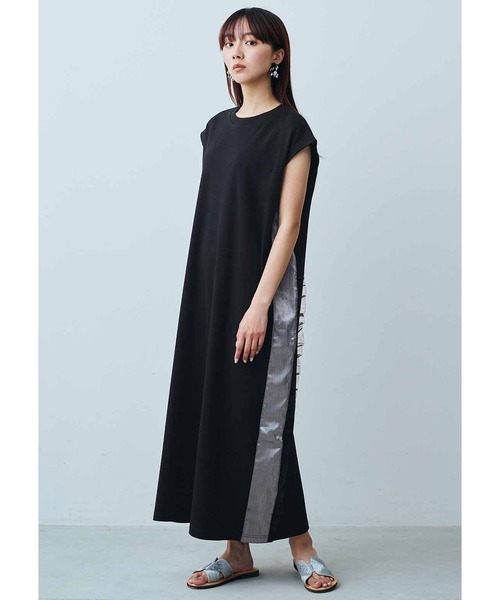 「MEDE19F」 半袖ワンピース - ブラック レディース_画像2