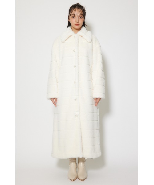 rienda（リエンダ） ムートンコート ボアコート ニュアンスライン