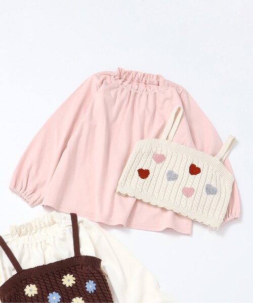 apres les cours（アプレレクール） tシャツ 「洗える」ニットビスチェ