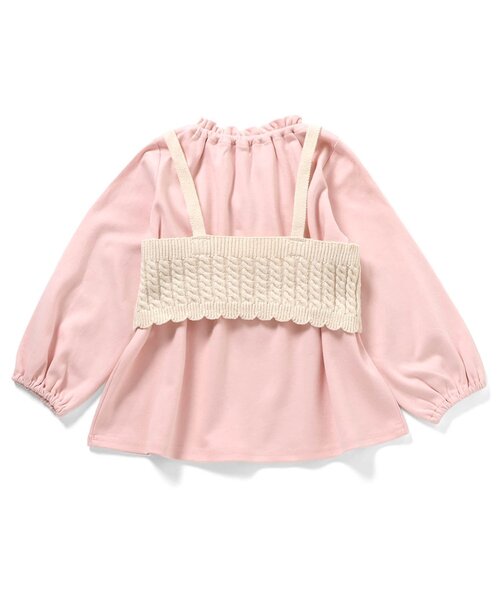 apres les cours（アプレレクール） tシャツ 「洗える」ニットビスチェ