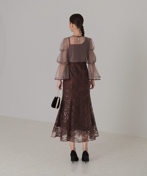 「Leja」 ノースリーブワンピース SMALL ブラック レディースの画像