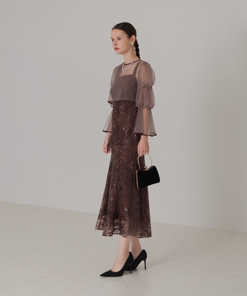 「Leja」 ノースリーブワンピース SMALL ブラック レディースの画像