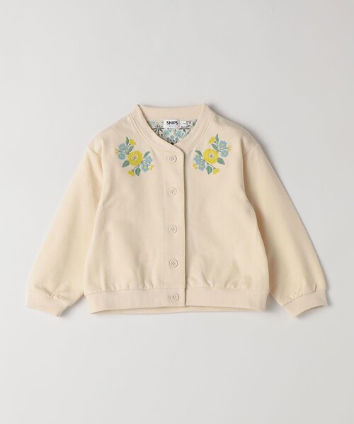 るー…刺繍カーディガンがおしゃれな女の子 SHIPS Colors（シップスカラーズ） カーディガン SHIPS Colors:80