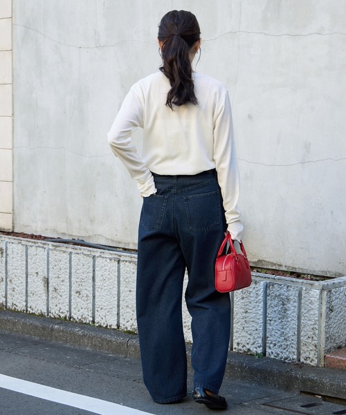 tシャツ 「AIRY DAYシリーズ」サムホール付き クルーネック メローロンT「マシンウォッシャブル/UVカット」 レディース | MONO-MART | 21