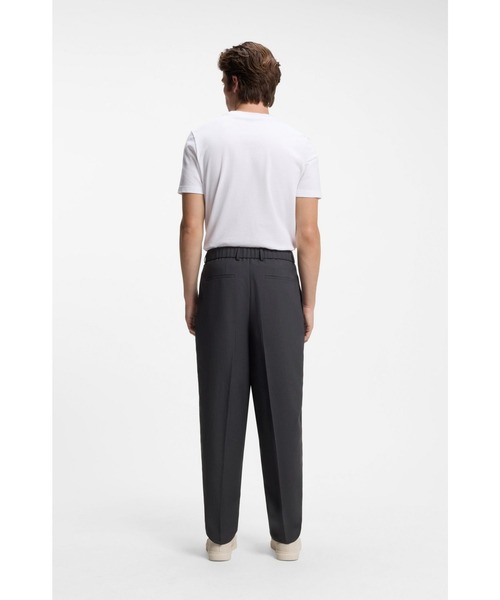 BOSS（HUGO BOSS） スラックス リラックスフィットパンツ ストレッチ