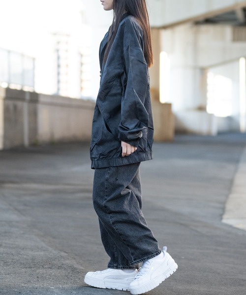 「JOHN'S CLOSET」 ナイロンブルゾン LARGE チャコールグレー メンズ_画像9