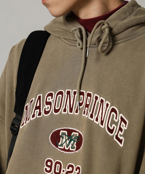 「MASONPRINCE」 プルオーバーパーカー M ベージュ メンズ_画像8