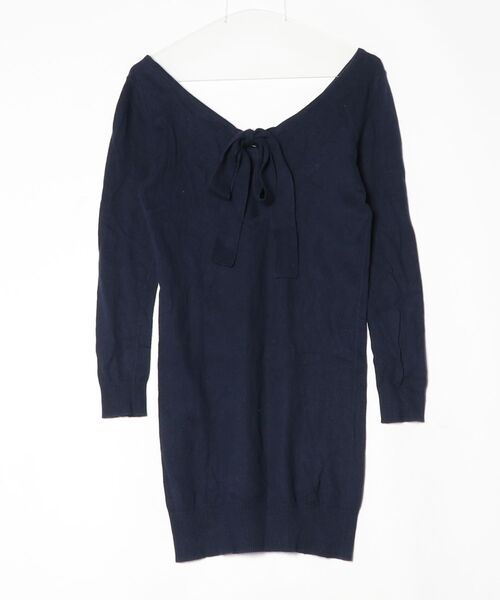 「PAUL&JOE SISTER」 ニットワンピース 1 ネイビー レディース_画像2