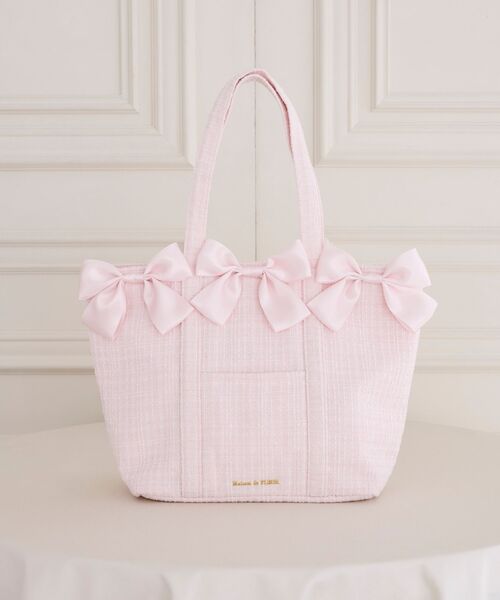 Maison de FLEUR（メゾンドフルール） トートバッグ ツイード