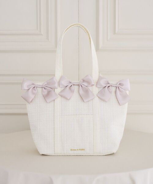 Maison de FLEUR（メゾンドフルール） トートバッグ ツイード