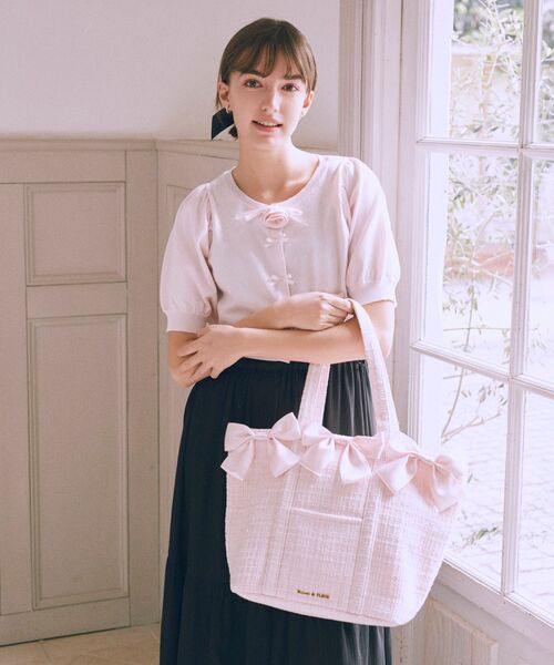 Maison de FLEUR（メゾンドフルール） トートバッグ ツイード