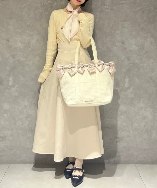 Maison de FLEUR（メゾンドフルール） トートバッグ ツイード