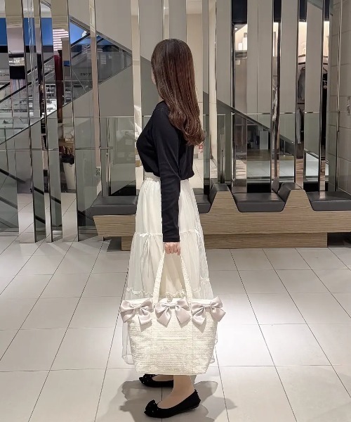 Maison de FLEUR（メゾンドフルール） トートバッグ ツイード
