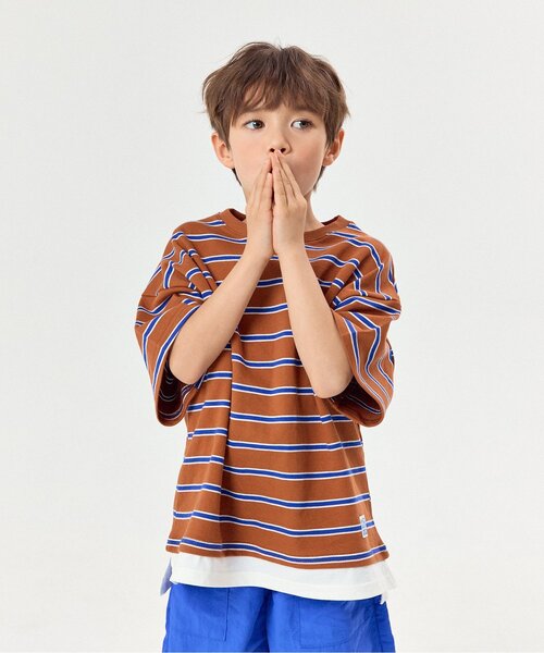 BREEZE（ブリーズ） tシャツ 「WEB限定」KUDOZ.B レイヤード先染め