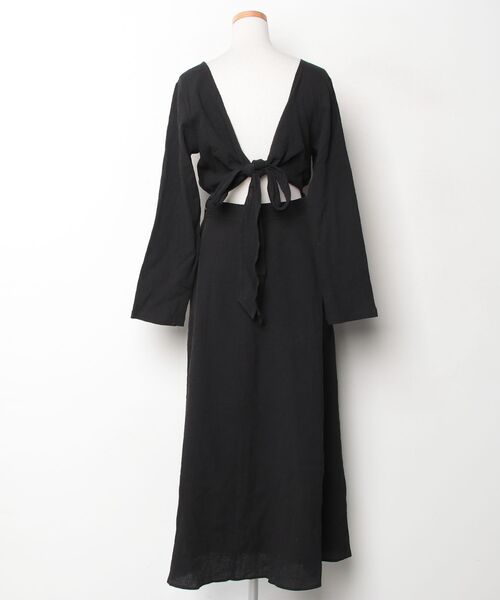 「Ungrid」 長袖ワンピース MEDIUM ブラック レディース_画像2