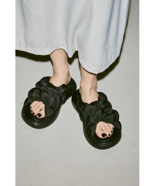 「un/neu」 フラットサンダル SMALL アイボリー レディース_画像4