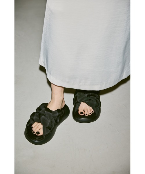 「un/neu」 フラットサンダル SMALL アイボリー レディース_画像5