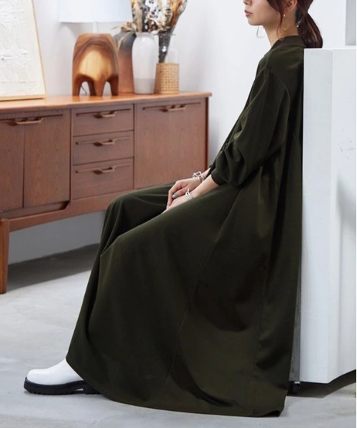 「and it_」 「newlyme」長袖ワンピース M-L ブラック レディース_画像2