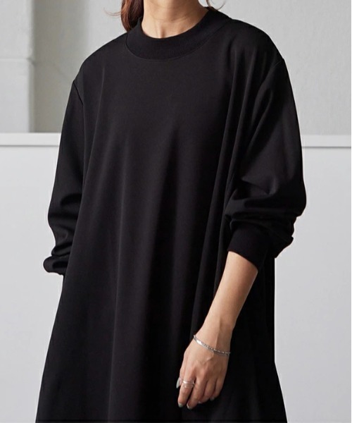 「and it_」 「newlyme」長袖ワンピース M-L ブラック レディース_画像6