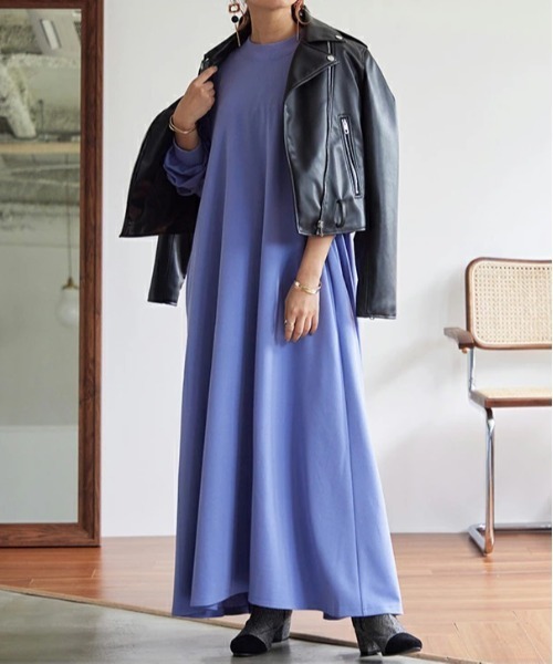 「and it_」 「newlyme」長袖ワンピース M-L ブラック レディース_画像8
