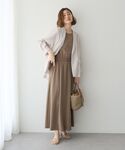 ワンピース 夏 「接触冷感」カットノースリーブ...の詳細画像4
