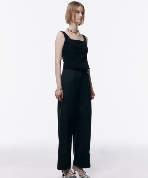 「JOSE MOON」 スラックス 36 グレー レディース_画像3